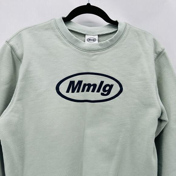 MMGL 87mm Seoul Korea Sweatshirt Size M Green Cotton French Terry Preppy Street - Picture 3 of 10